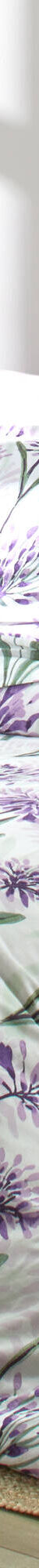 Linge de lit Agapanthe en coton imprimé fleurs (parme) Linge de lit Agapanthe en coton imprimé fleurs (parme)